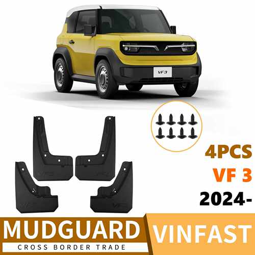 适用于VinFast VF 3 2024-2025汽车轮胎挡泥板挡泥皮改装