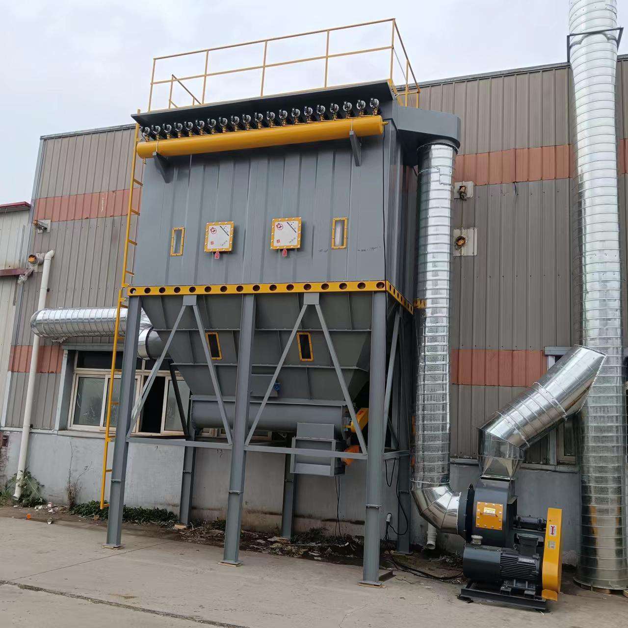 中央除尘设备现货家具木工粉尘吸尘机木屑工业袋式脉冲布袋除尘器