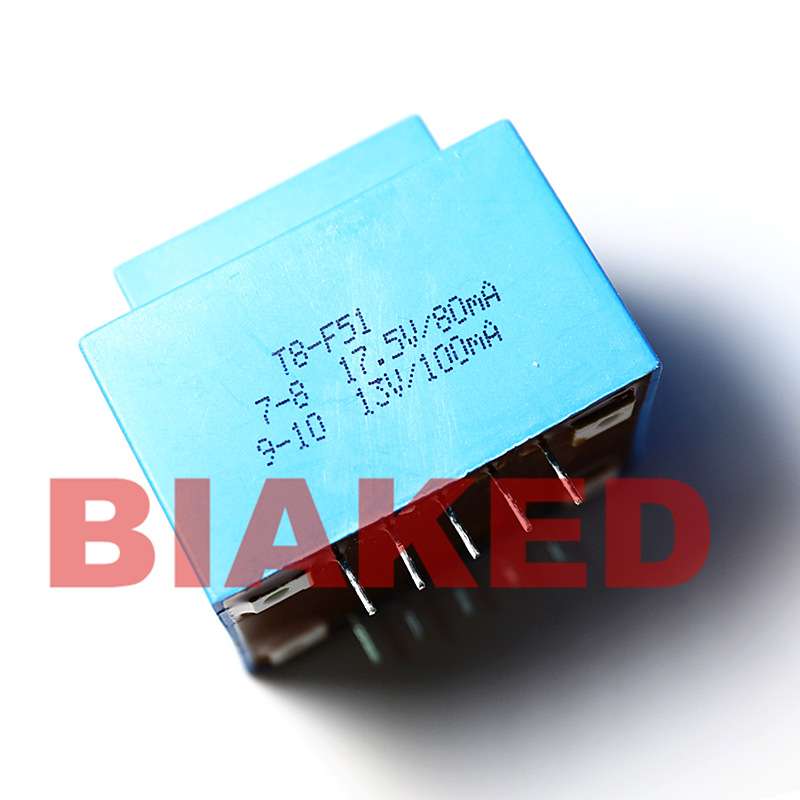 BingZi T40/E电源变压器 T8-F51 7-8 17.5V/80MA 9-10 13V/100mA