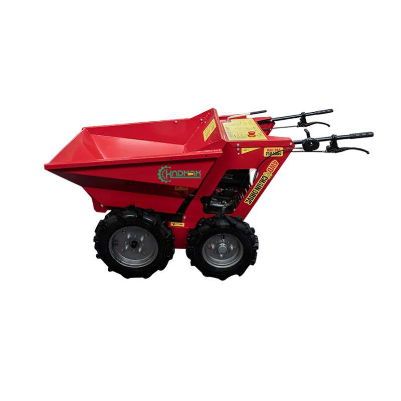MD250汽油机翻斗自卸车手扶升降迷你小型装载机卸货爬山虎搬运车