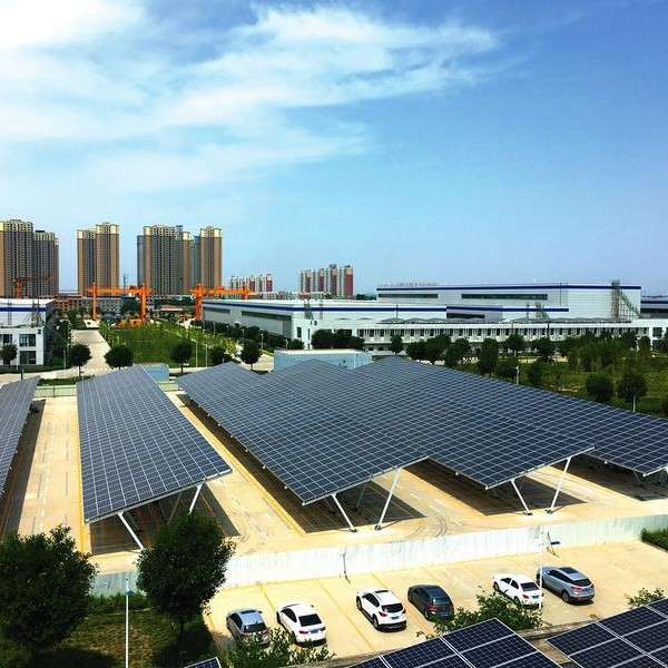 太阳能车棚停车棚汽车充电棚光伏发电太阳能板铝合金光伏充电棚