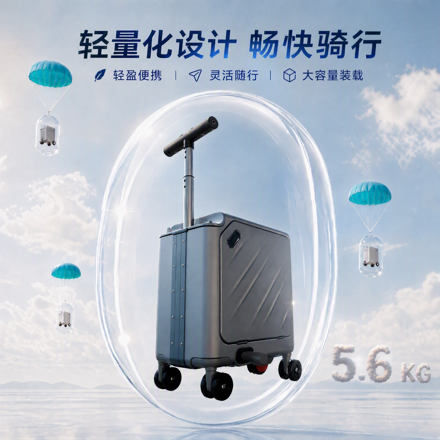 16寸电动智能行李箱拉杆旅行箱