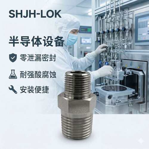 替换世伟洛克管螺纹六角对丝接头双头外丝变径SS-6-HRN-2耐温316L