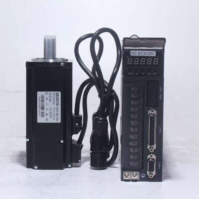 40ST-M00330 交流伺服电机+驱动器0.32N.M 100W 40机座决对值抱闸
