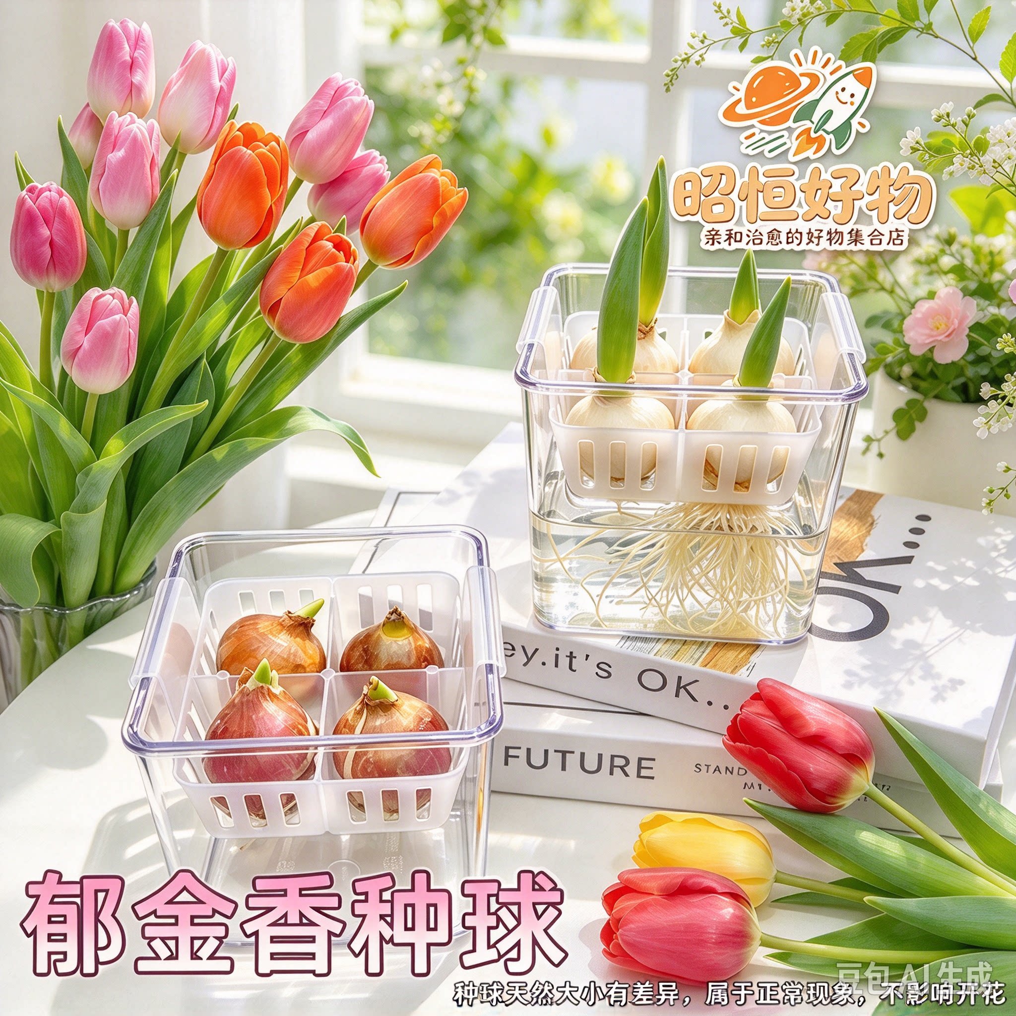 【郁金香种球】水培郁金香种球土培水培室内外阳台小院种植花卉YS