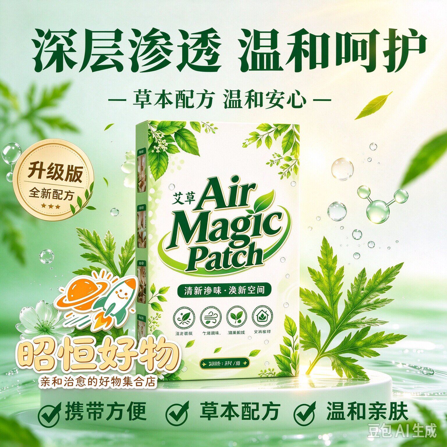 【拍一发四】草本天然植物除螨贴床上除螨包家用衣柜祛螨包贴YS2