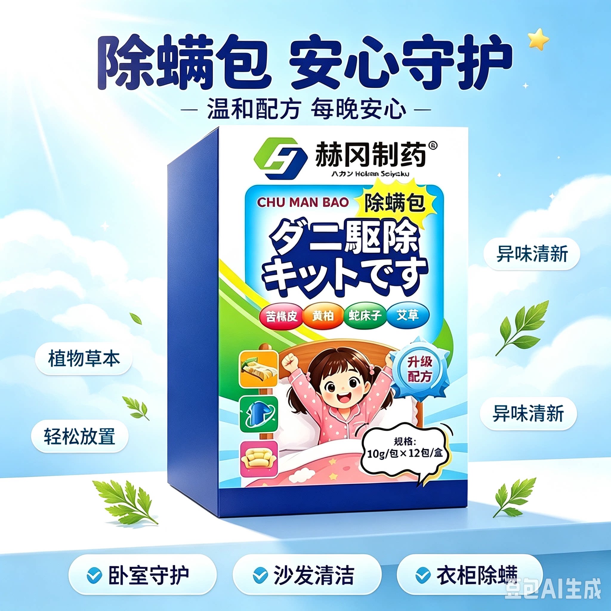 【下单立减50】孕婴可用草本除螨包植物植萃床上衣柜祛螨祛味CJ