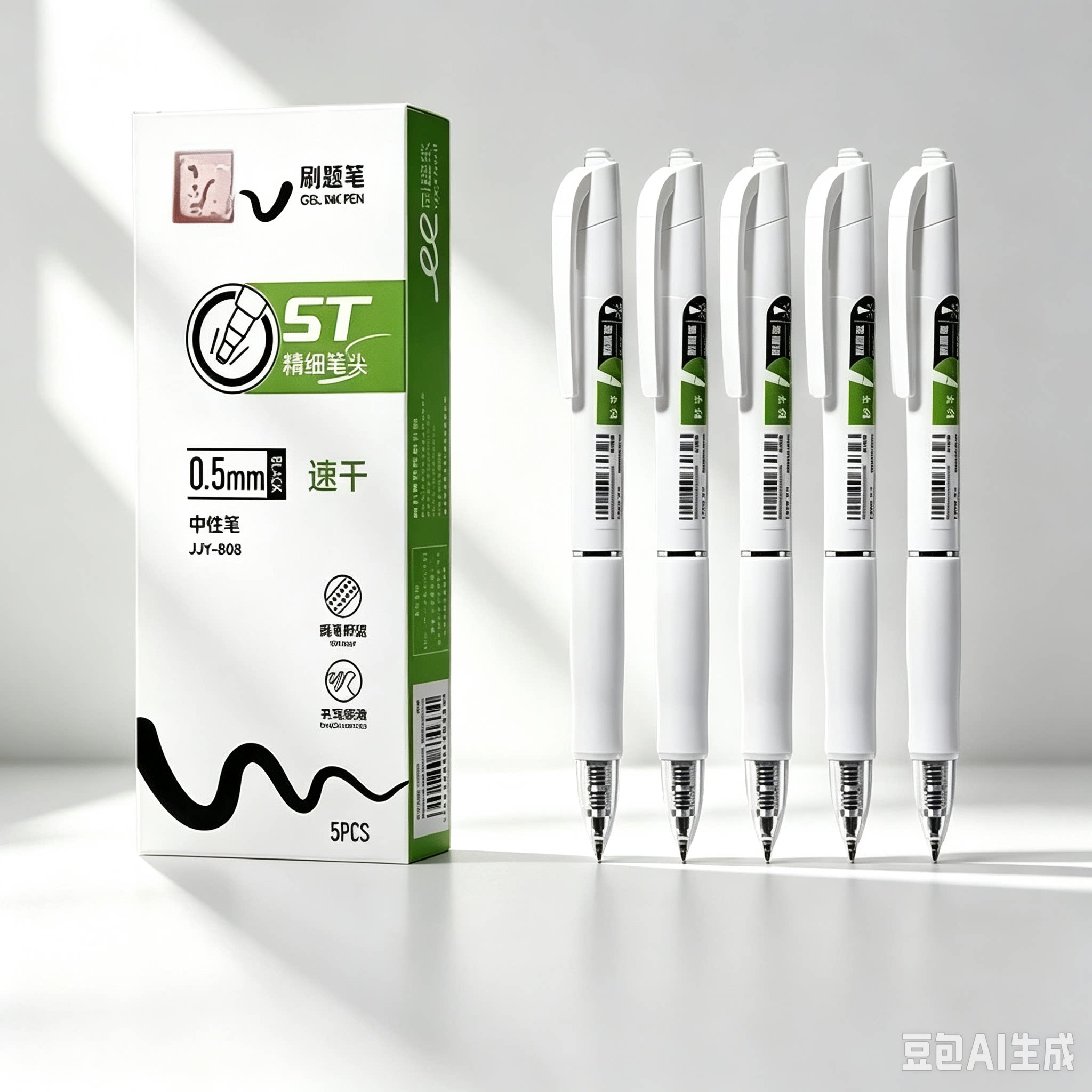 【老师推荐】按动中性签字笔学生考试速干刷题小白笔书法签字笔YS