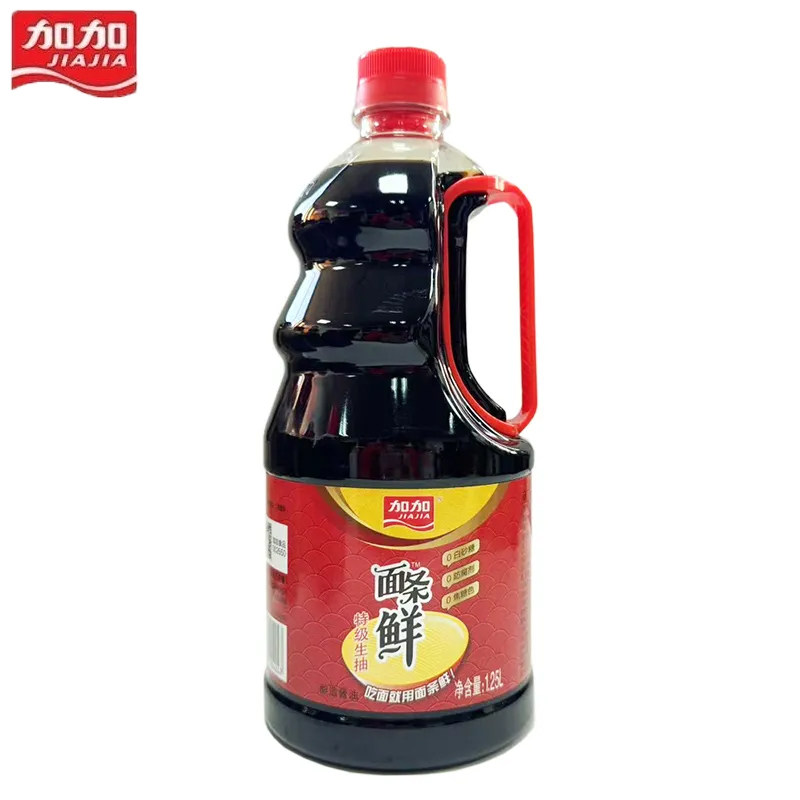 加加面条鲜酱油1.25L大瓶装酿造酱油家用调味品