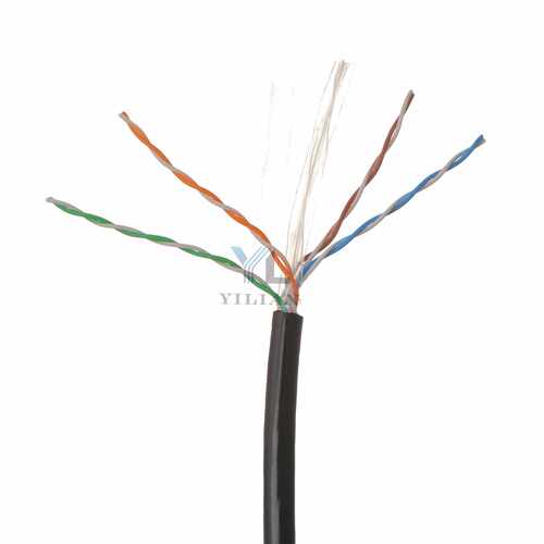 CAT6 UTP室外电缆23AWG CCA室外网络线六类双层室外网线