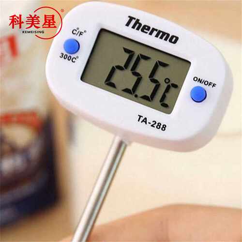 TA288针式 烧烤温度计水温计 探针式厨房数显大屏电子温度计
