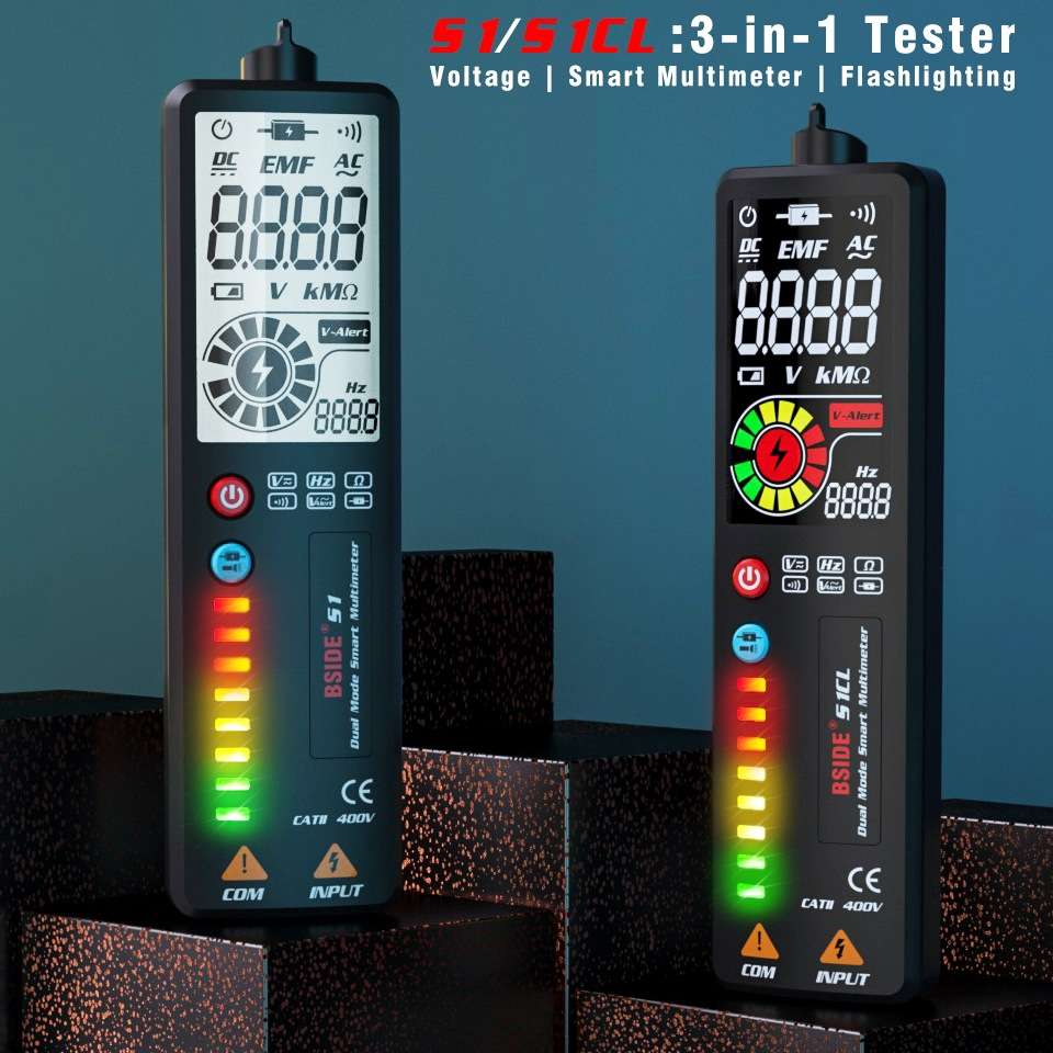BSIDE ADMS1CL双模式智能大屏显示万用表电笔多用表