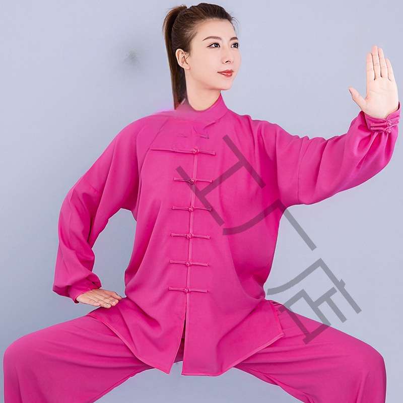 断码竹节棉麻太极服女武术练功服男中风太极拳服装春夏秋季