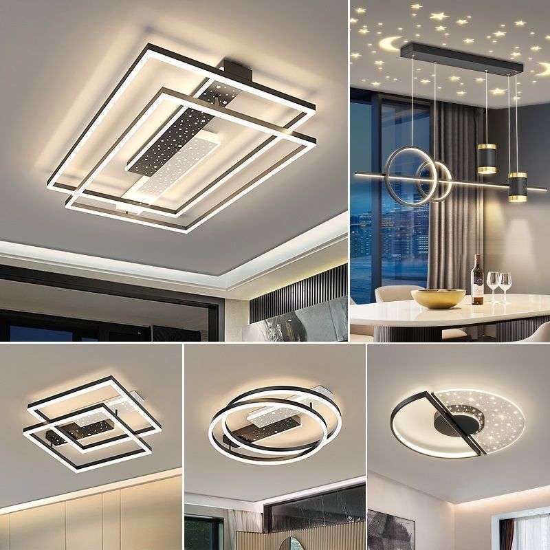 客厅LED吸顶灯2022新款现代简约轻奢客厅灯全屋灯具套餐大气灯具