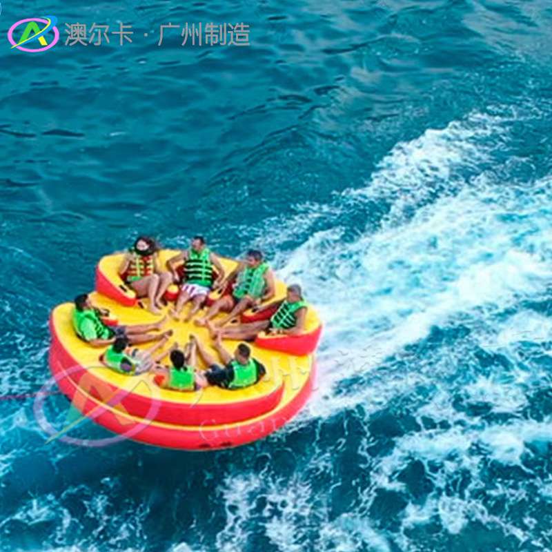 水上拖拉沙发充气UFO多人大型海上摩托艇冲浪拖拽设备厂家直销