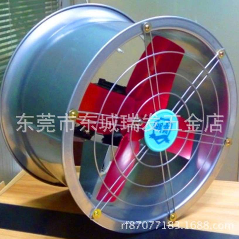 明霸B-20寸圆筒管道式轴流风机工业排风扇厨房排气扇抽风机