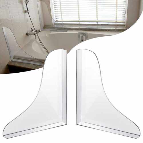 现货Shower Water Guard亚克力防溅免钉胶防水挡板浴缸洗脸盆防溅