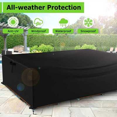 热卖 户外长椅防尘罩 家具罩 BENCHES SEAT RAIN COVER 黑色