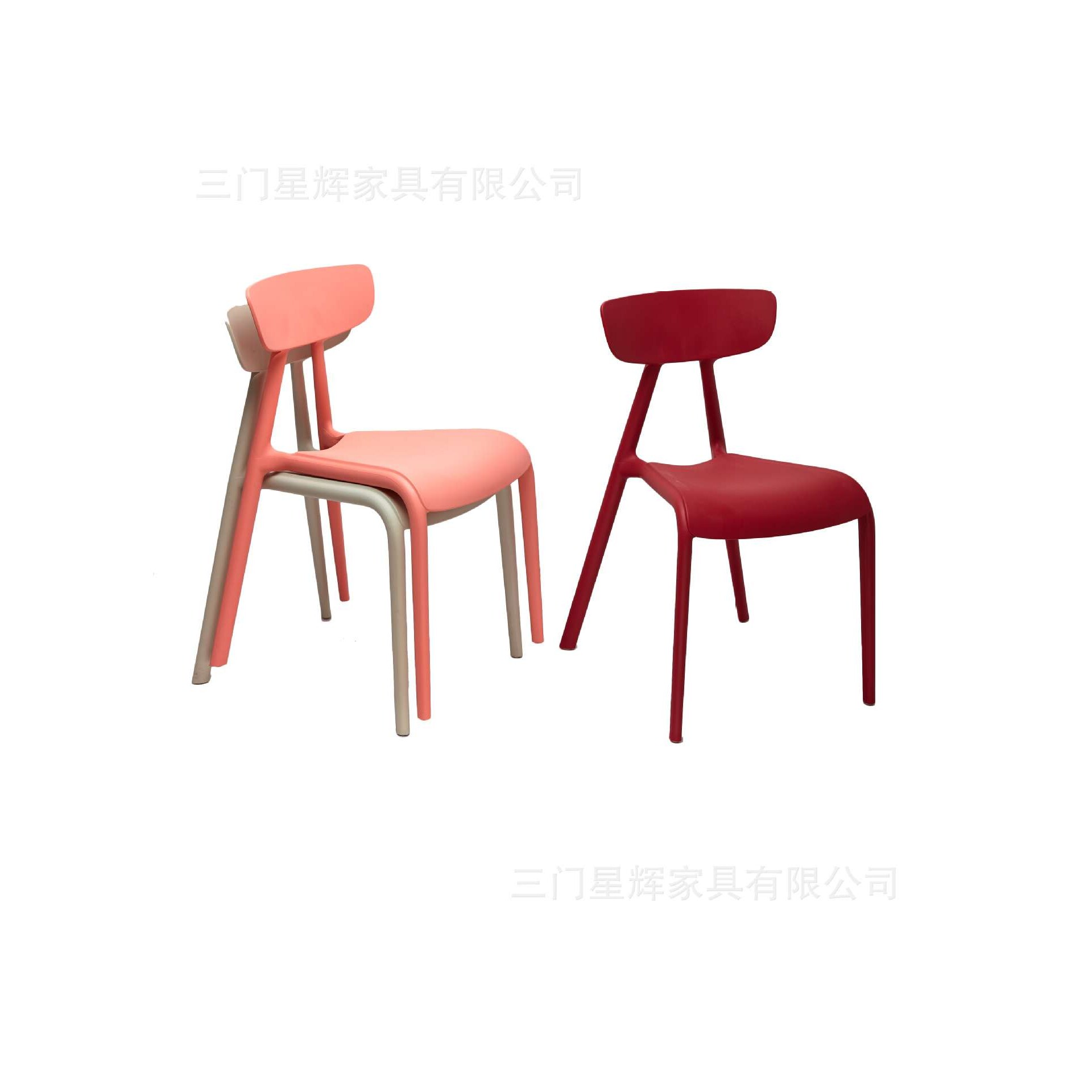 北欧现代简约餐椅休闲户外靠背设计塑料舒适餐厅家用时尚椅子
