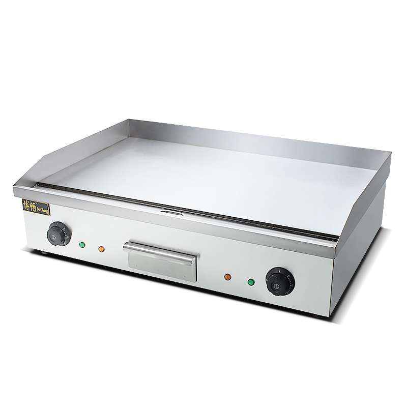 博畅820电平扒炉 不锈钢煎鱿鱼铁板烧商用台式扒炉炒饭手抓饼机器