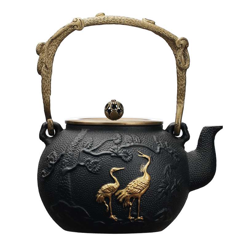 铁壶煮茶炉生铸铁碳炉电陶炉煮茶器泡茶专用烧水壶煮水壶套装