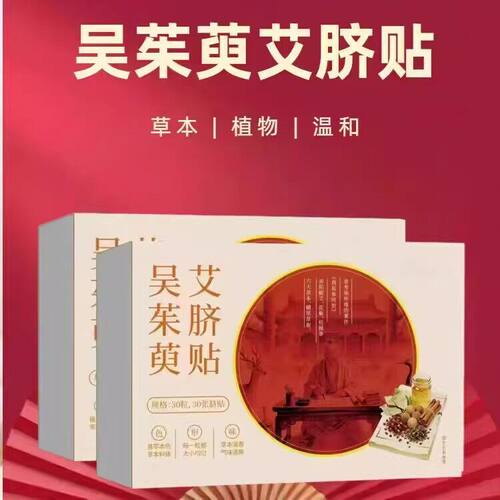 吴茱萸艾脐贴茯湿肚脐丸贴花椒桂圆荷叶直播款D
