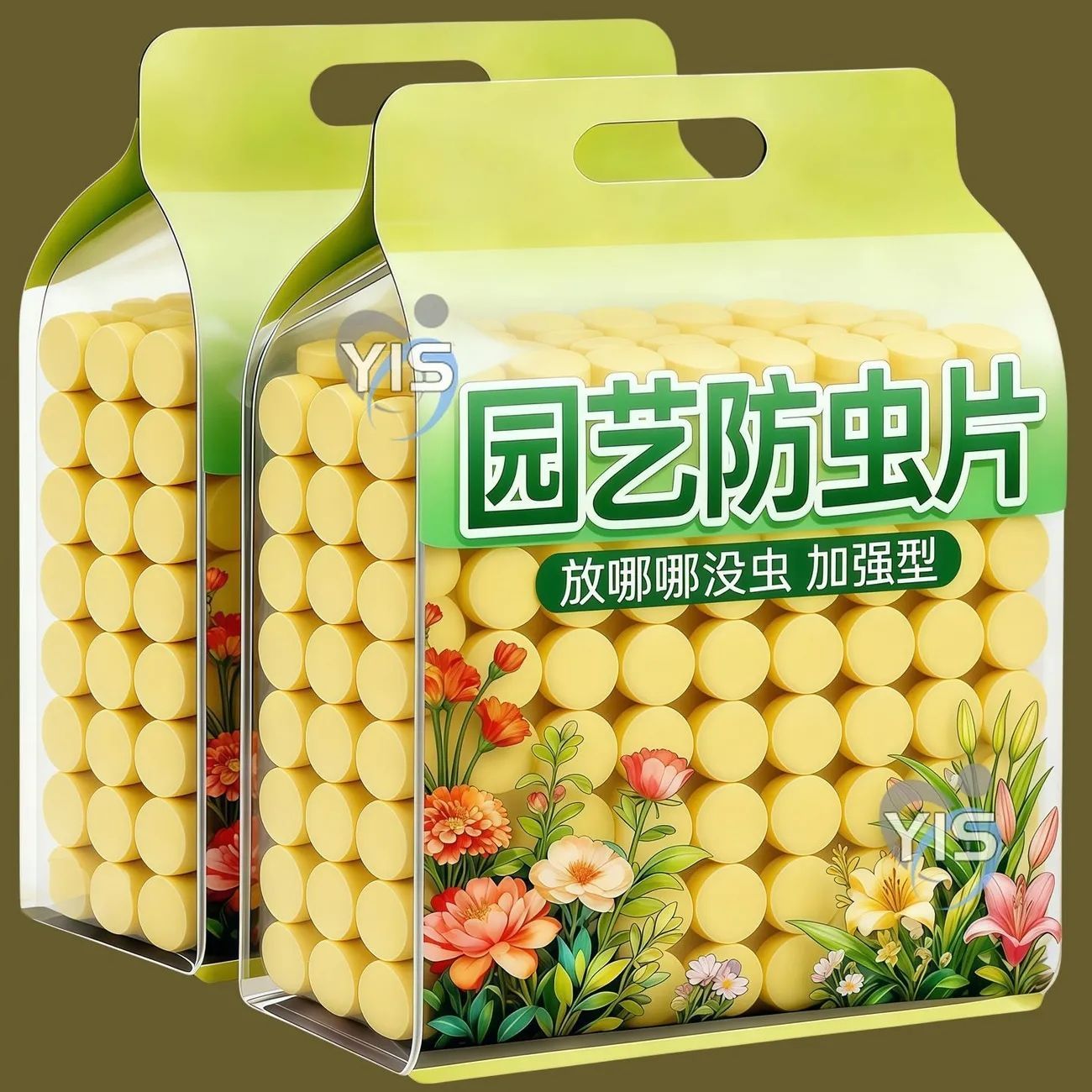 园艺防虫片糖化硼肥片果花卉植物多功能驱虫除蚜虫蓟马白粉虱盆栽
