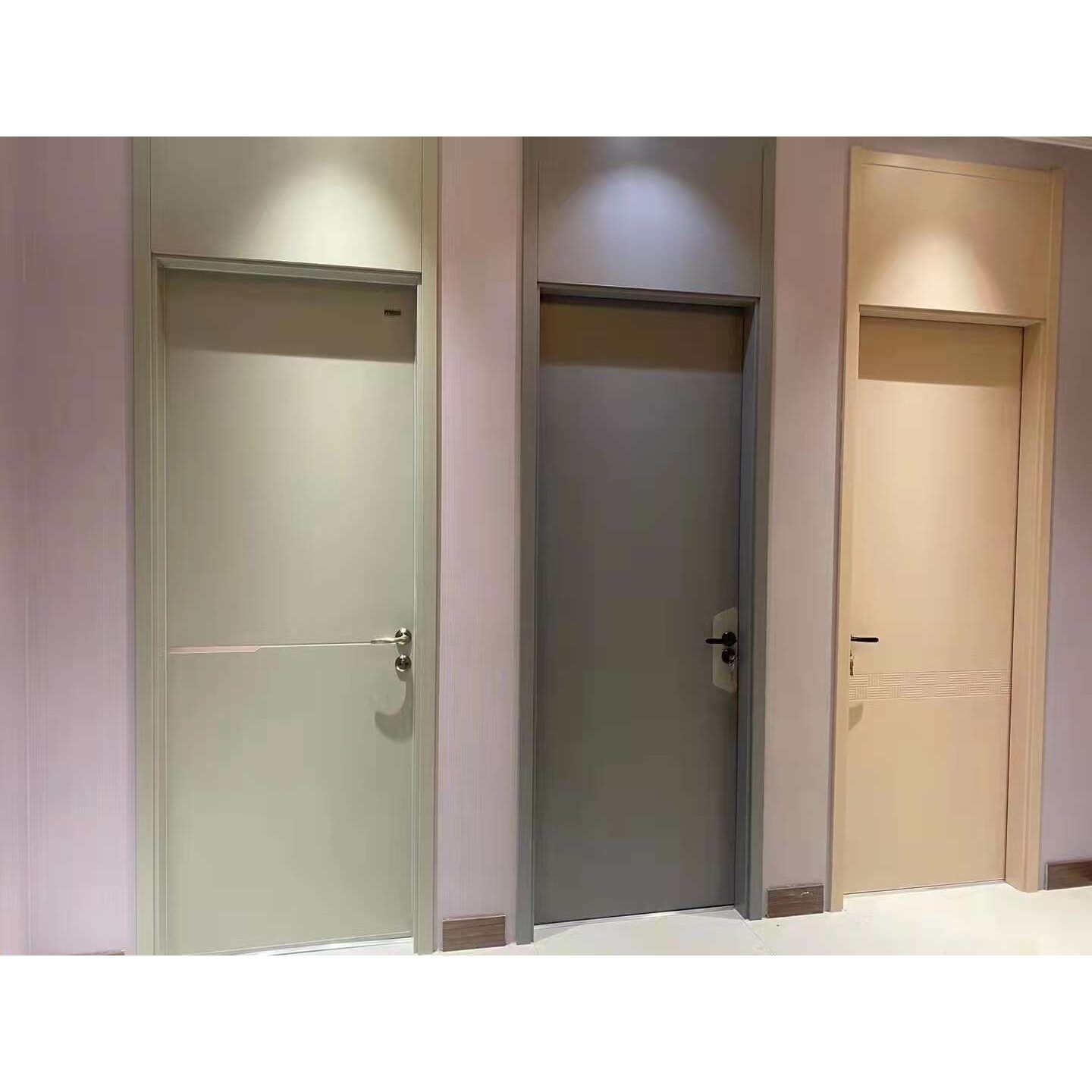 佛山工厂单开门铝合金房间门卧室门书房门卫生间隔音门套装门工程
