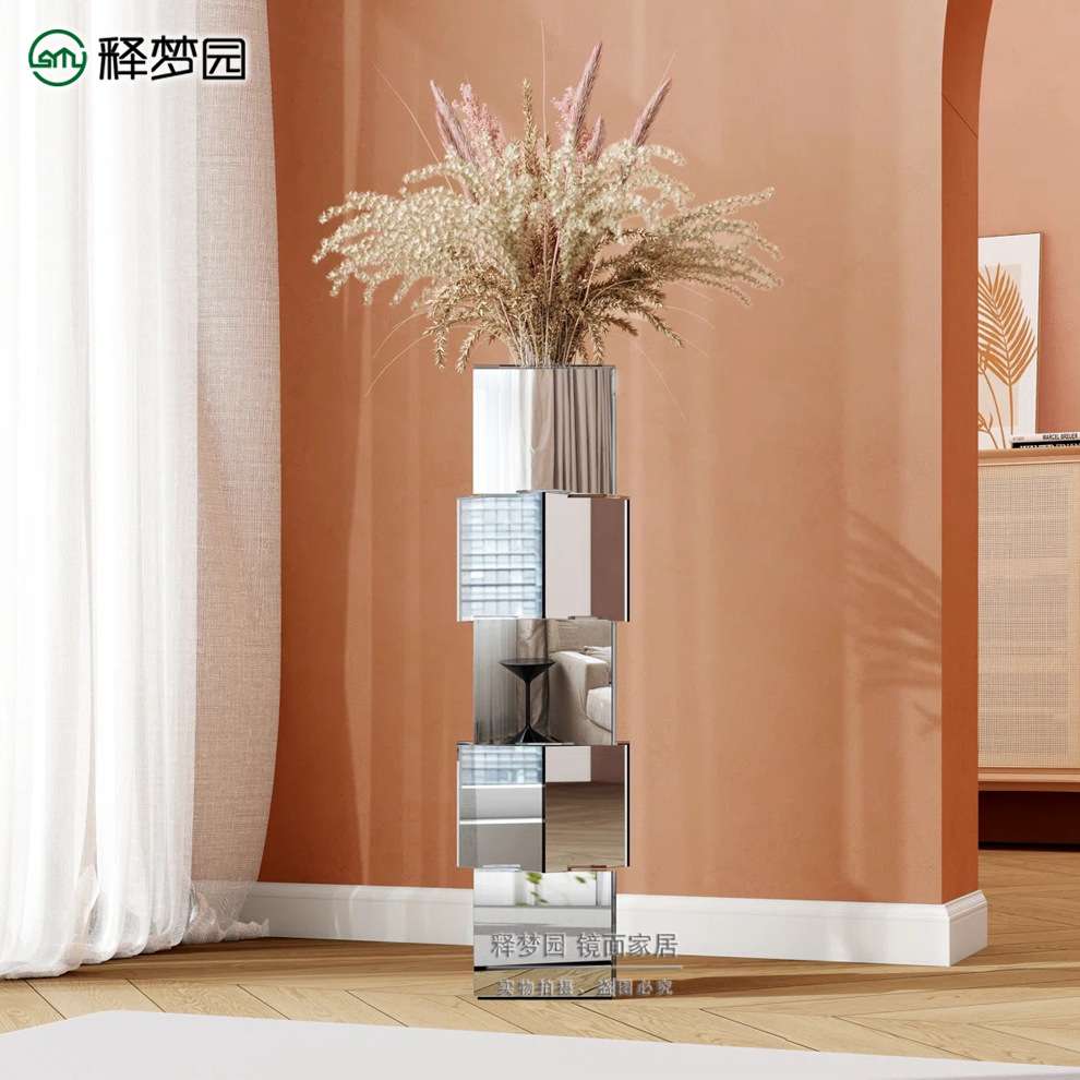 欧式镜面花瓶插花摆件家居装饰品婚庆插花装饰品摆件D1140