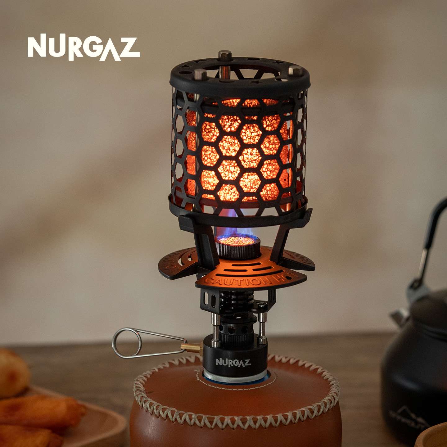 炉客NURGAZ户外取暖器秋冬露营速热取暖炉一炉两用取暖器便携收纳