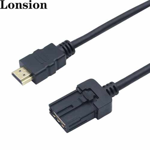 HDMI E TYPE公成型转HDMI AM公汽车高清4K音视频连接线