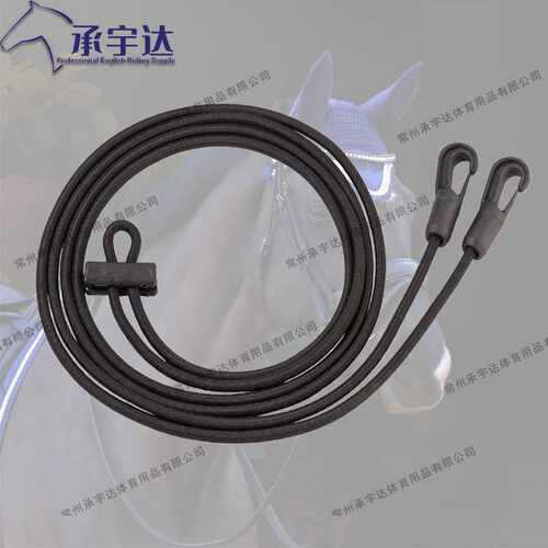 【】马缰绳侧缰调教沙邦弹力马术马具Eastic Training Strap