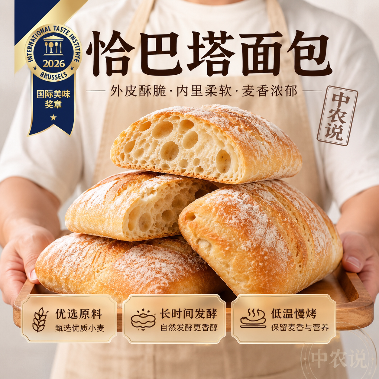 恰巴塔正宗手作全麦官方旗舰店图片