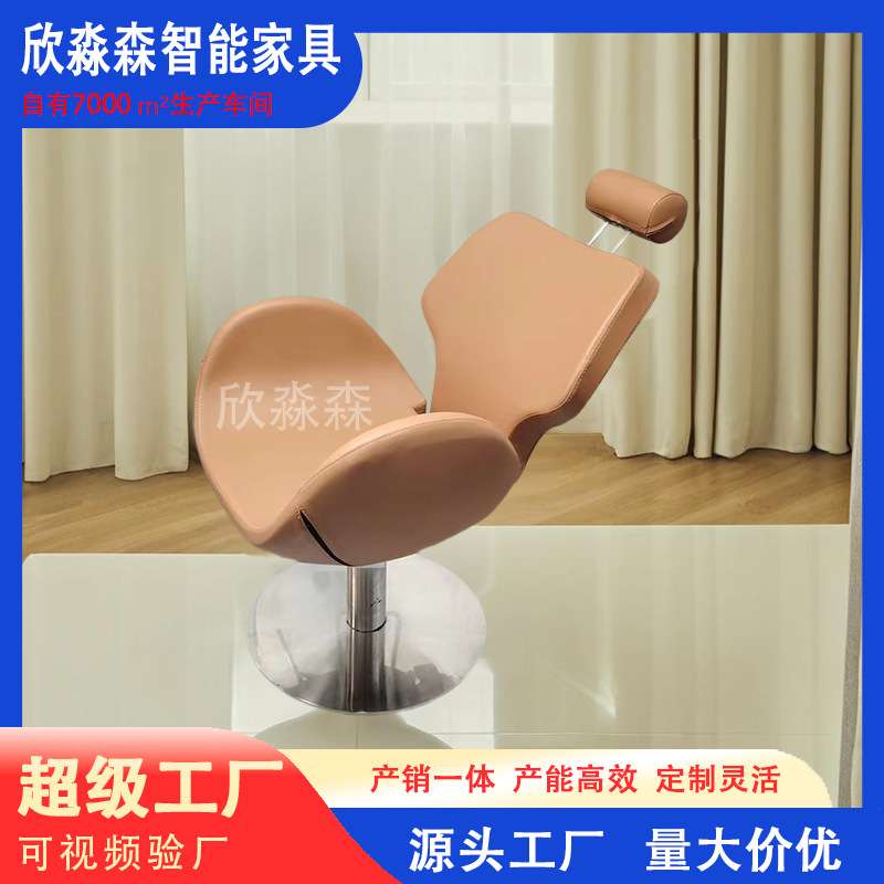 理发椅子会靠上下美发椅子理发店椅子发廊专用网红椅可升降选择
