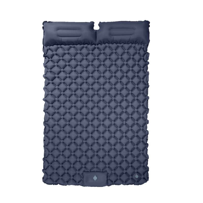 双人 TPU 尼龙充气床垫 户外露营加厚防潮充气垫 自带枕头野营便