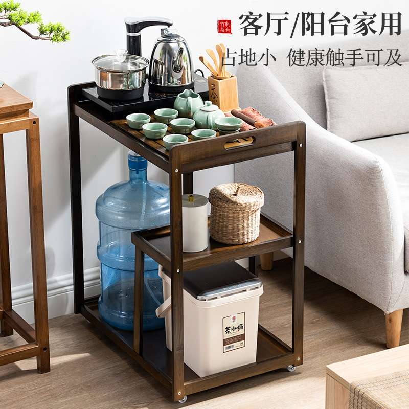 茶台烧水壶一体移动茶车简约现代家用茶具茶盘套装小型客厅茶几桌