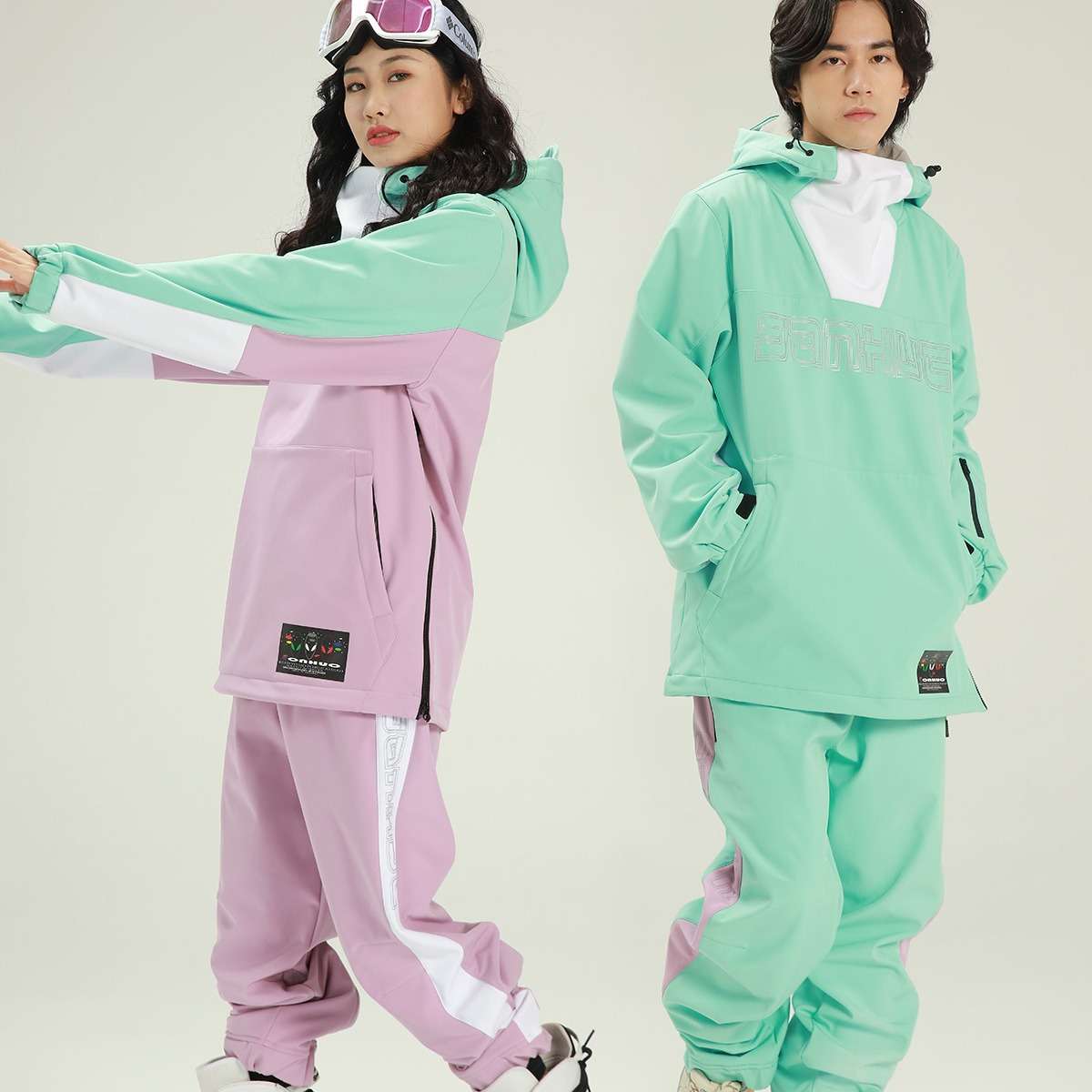 2023新款单板滑雪服男女套装情侣冬雪场户外防风防水时尚加厚保暖