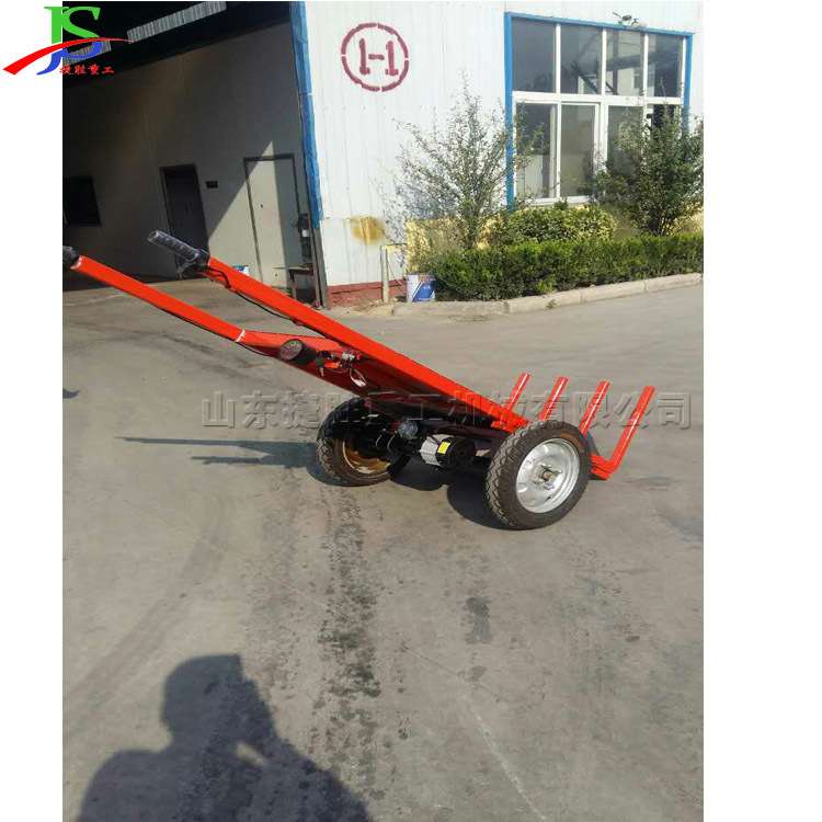 电动手推平板车 建筑工地使用电动工具车 电动拉货车 运送砖坯车