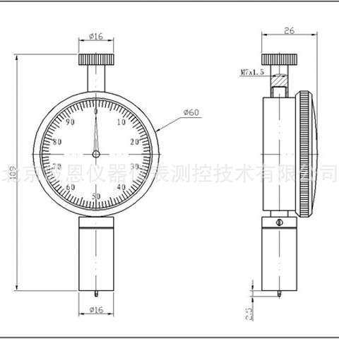 波恩仪器手持式硅橡胶硬度计LX-O口香糖邵氏硬度计厂家读数直观
