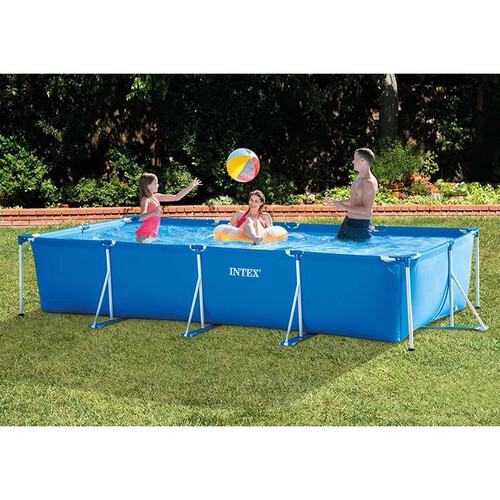 INTEX28274 矩形管架水池套装家庭别墅泳池配过滤泵450*220*84cm