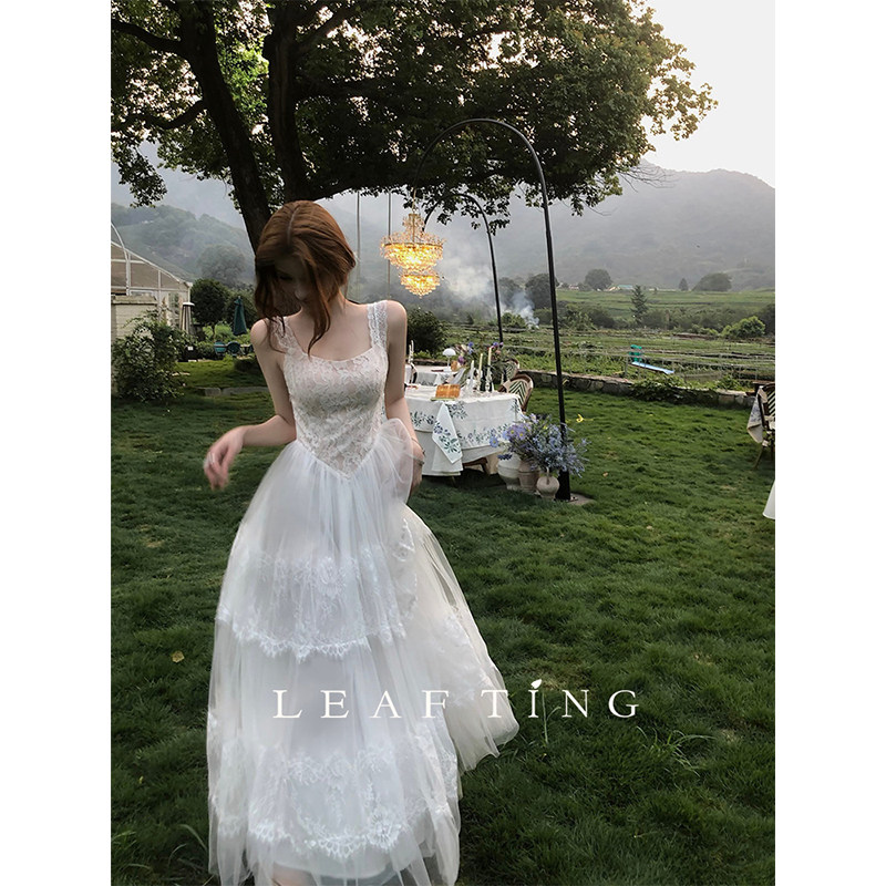 LeafTing精致法公主生日仙女裙