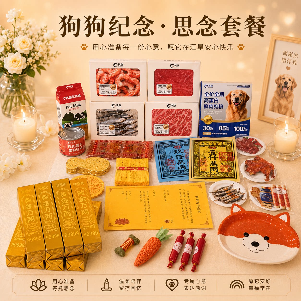 宠物中元节纸祭全套用品大全狗狗