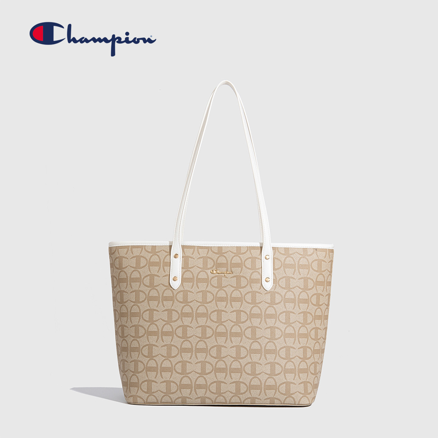 Champion经典老花大容量托特包女图片