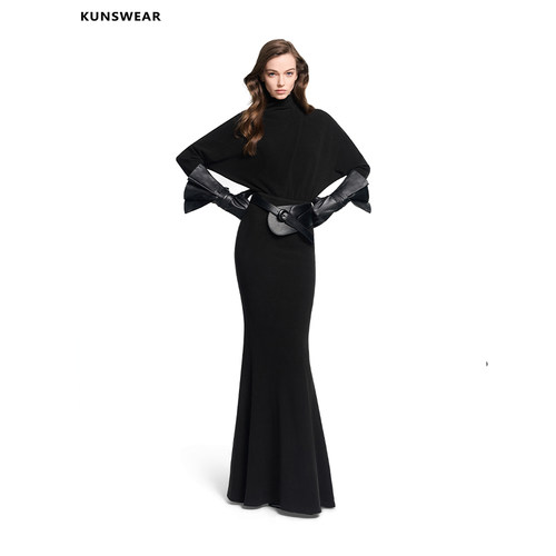 KUNSWEAR/琨丝薇尔26WI 优雅氛围感收腰长款鱼尾连衣裙 848001060