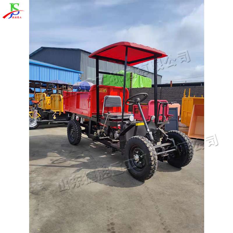 捷胜牌液压自卸四轮运输车 小型柴油四马车 矿用拉煤拉石小四轮