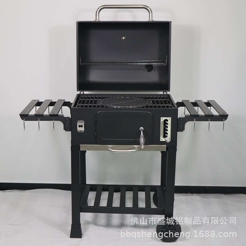 别墅庭院烧烤炉家用木炭烧烤架花园民宿美式烧烤BBQ户外烧烤架