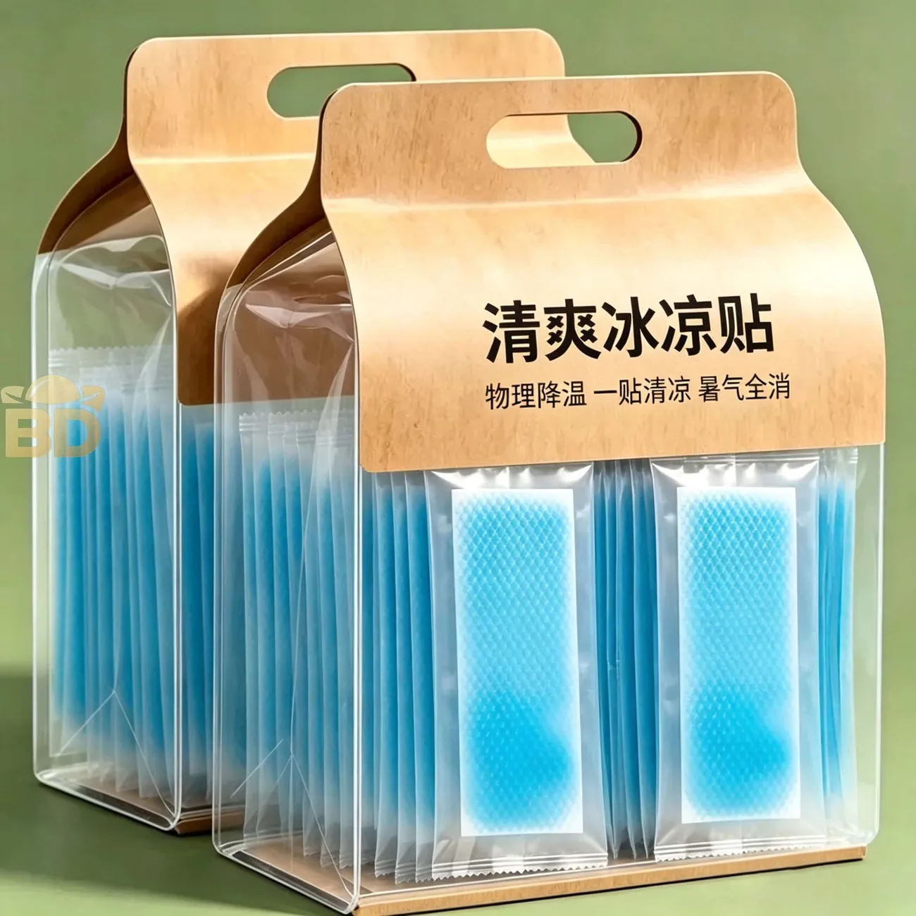 清爽冰凉贴物理降温贴防水便携户外防暑一贴清凉夏季暑气全消消暑