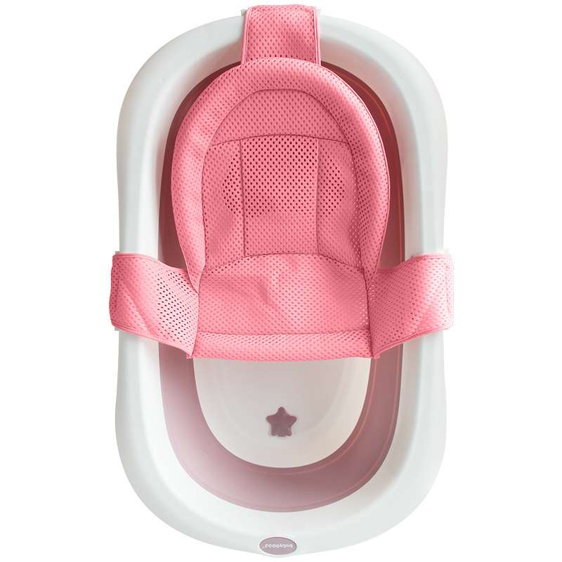 儿童可折叠浴盆宝宝可坐可躺婴儿洗澡盆新生幼儿家用泡澡桶用品