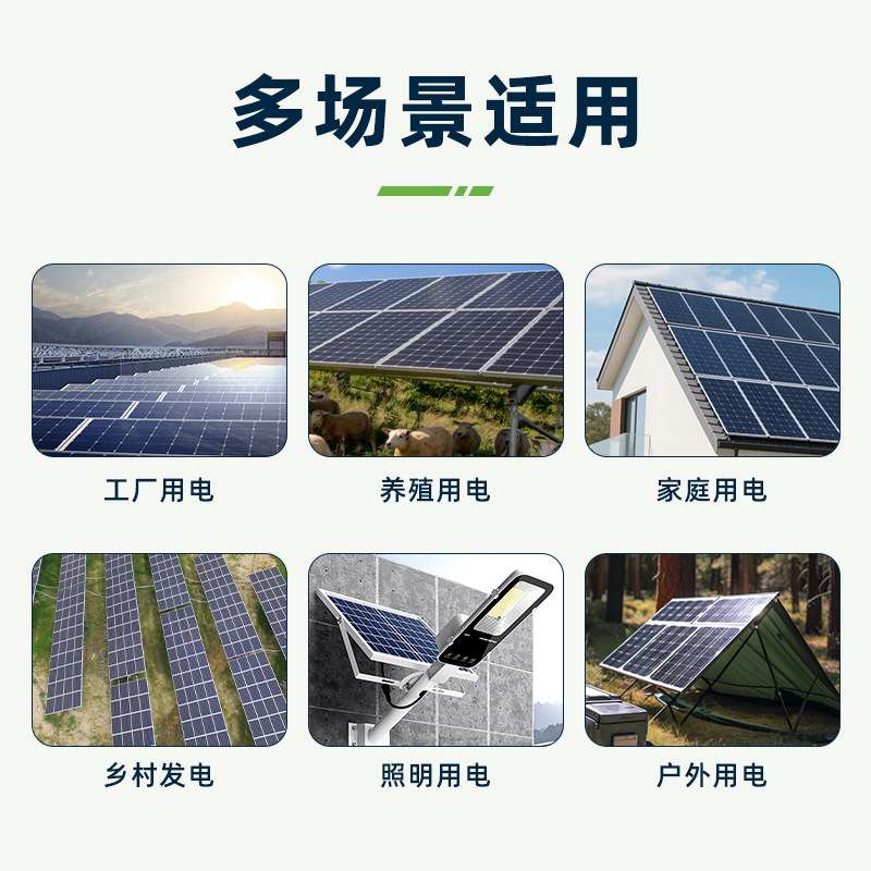 620W单晶太阳能板家用系统光伏发电组件户外充电设备A级跨境出口