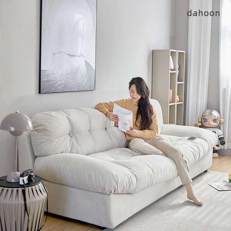 北欧羽绒科技布云朵沙发baxter客厅小户型milano布艺网红沙发床